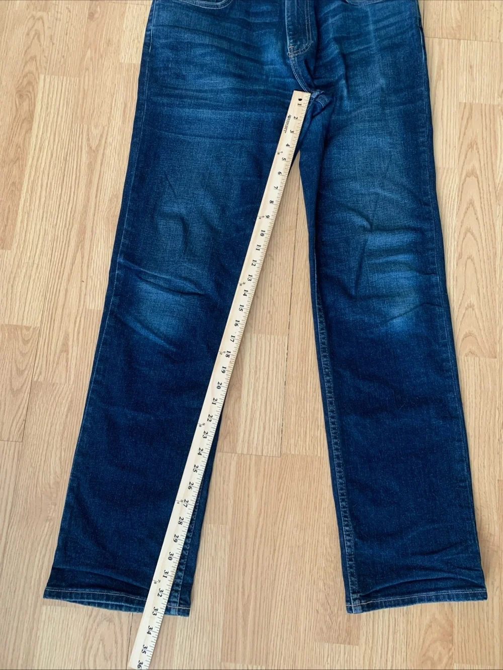 Hollister California Men’s Straight Leg Dark Denim Blue Jeans Epic Flex 32x34